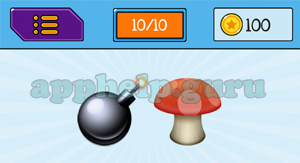 EmojiNation: Emojis Bomb, Mushroom Answer