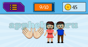 EmojiNation: Emojis Hands, Boy and Girl Answer