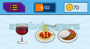 EmojiNation: Emojis Wine, Food, Food Answer