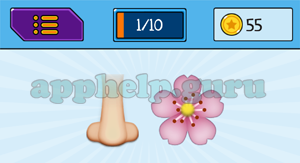 EmojiNation: Emojis Nose, Flower Answer