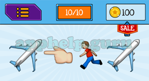 EmojiNation: Emojis Plane, Point, Running, Plane Answer
