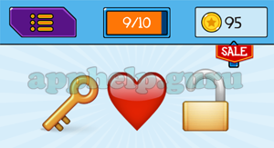 EmojiNation: Emojis Key, Heart, Lock Answer