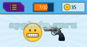 EmojiNation: Emojis Face, Gun Answer