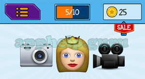 EmojiNation: Emojis Camera, Princess, Video Camera Answer