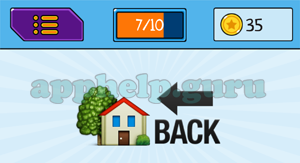 EmojiNation: Emojis House, Back Arrow Answer