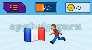 EmojiNation: Emojis Flag, Running Answer