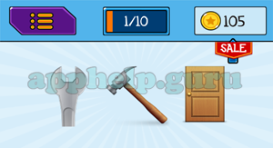 EmojiNation: Emojis Spanner, Hammer, Door Answer