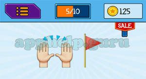 EmojiNation: Emojis Hands, Flag Answer