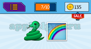 EmojiNation: Emojis Snake, Rainbow Answer