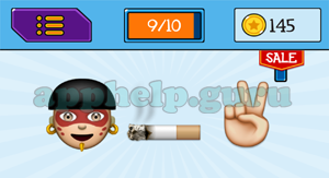 EmojiNation: Emojis Native, Cigarette, Peace Answer