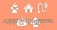 Symbology: Description ANIMAL paw house rope food bowl fire hydrant Answer