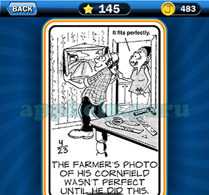 Just Jumble: Level 145 The farmers photo of his cornfield wasn’t perfect until he did this Answer