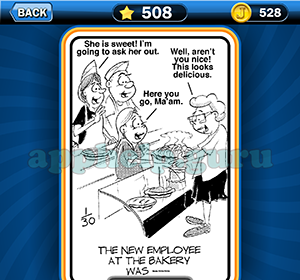 Just Jumble: Level 508 The new employee at the bakery was Answer