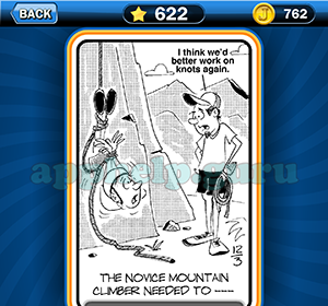 Just Jumble: Level 622 The novice mountain climber needed to Answer