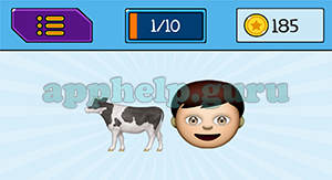 EmojiNation: Emojis Cow, Boy Answer