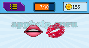 EmojiNation: Emojis Lips, Lipstick Answer