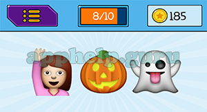EmojiNation: Emojis Girl, Pumpkin, Ghost Answer