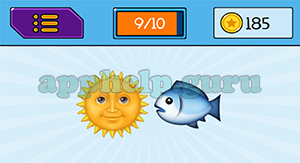 EmojiNation: Emojis Sun, Fish Answer