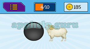 EmojiNation: Emojis Black Circle, Sheep Answer