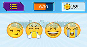 EmojiNation: Emojis Snicker Emoji, Mad Emoji, Happy Emoji, Crying Emoji Answer