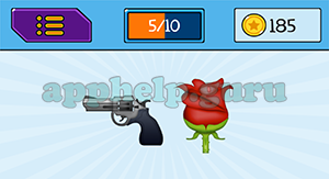 EmojiNation: Emojis Gun, Rose Answer