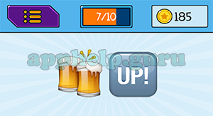 EmojiNation: Emojis Beers, Up Answer