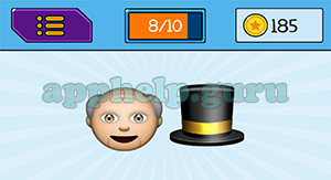 EmojiNation: Emojis Old Man, Hat Answer