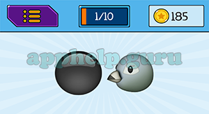 EmojiNation: Emojis Black Circle, Bird Answer