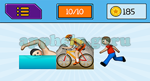 EmojiNation: Emojis Swimmer, Cycler, Runner Answer