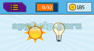 EmojiNation: Emojis Sun, Light Bulb Answer