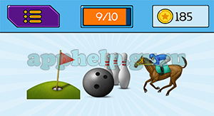 EmojiNation: Emojis Golf, Bowling, Horse Racing Answer