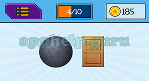 EmojiNation: Emojis Black Circle, Door Answer