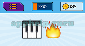 EmojiNation: Emojis Piano, Fire Answer