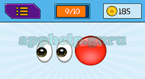 EmojiNation: Emojis Eyes, Red Circle Answer