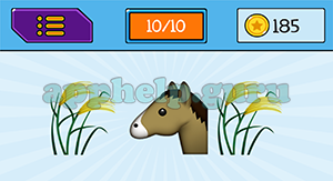 EmojiNation: Emojis Grass, Horse, Grass Answer