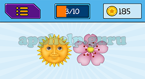EmojiNation: Emojis Sun, Flower Answer
