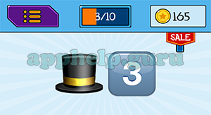 EmojiNation: Emojis Hat, 3 Answer