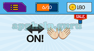 EmojiNation: Emojis On Arrow, Hands Answer