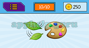 EmojiNation: Emojis Leaves, Palette Answer