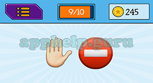 EmojiNation: Emojis Hand, Stop Sign Answer