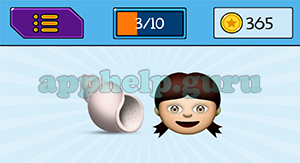 EmojiNation: Emojis Shell, Girl Answer