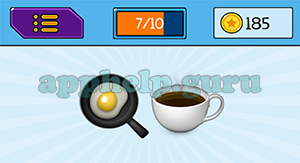 EmojiNation: Emojis Frying Egg, Coffee Answer