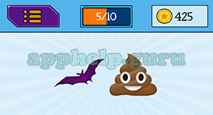 EmojiNation: Emojis Bat, Poo Answer