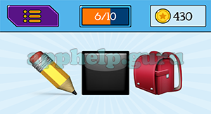 EmojiNation: Emojis Pencil, Black Square, Bag Answer