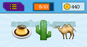 EmojiNation: Emojis Dessert, Cactus, Camel Answer