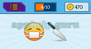 EmojiNation: Emojis Masked Face, Knife Answer