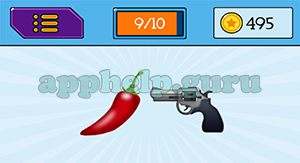 EmojiNation: Emojis Chili, Gun Answer