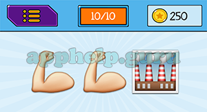EmojiNation: Emojis 2 Muscle Arms, Factory Answer