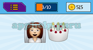 EmojiNation: Emojis Bride, Cake Answer