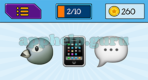 EmojiNation: Emojis Bird, Phone, Speech Bubble Answer